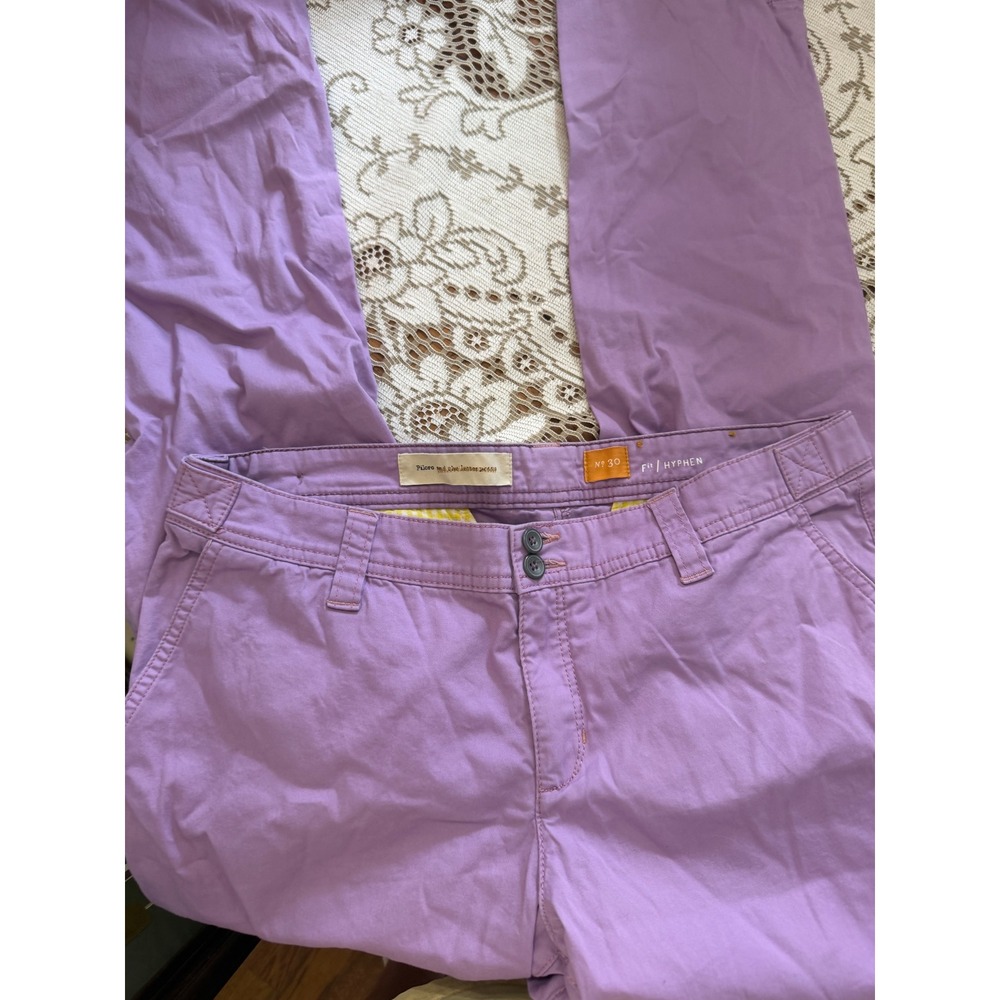 Pilcro and the Letterpress Hyphen Purple Chino Pants Womens 30 Lavender Straight